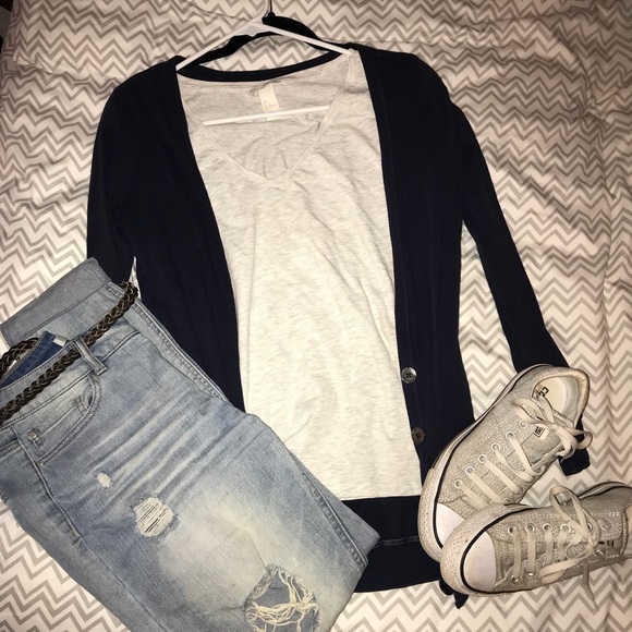 American Eagle Outfitters Sweaters - Navy American Eagle cardigan